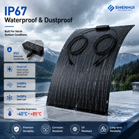 Panneau solaire flexible monocristallin 120W, module PV léger en ETFE pour camping-car, caravane, bateau, yacht, utilisation en extérieur