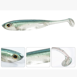 ZR Nouveau Leurre de pêche souple personnalisable, couleurs variées, 7-12cm, queue <span class=keywords><strong>aiguille</strong></span>, pour Black Bass, Drop Shot, Minnow, imprimé, pour pêche en lac - Product Image 6