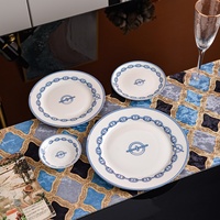 Service de table en céramique de style européen, 36 pièces, pour 6 personnes, luxe léger, bols, cuillères, assiettes, plats
