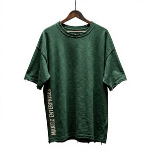 เสื้อยืดแขนสั้นทรงโอเวอร์ไซส์ Mantic Enterprises ผ้าคอตตอนเจอร์ซีย์ คอกลม สไตล์ลำลอง สตรีทแวร์ ดีไซน์ไหล่ตก สำหรับผู้ชาย - Product Image 1