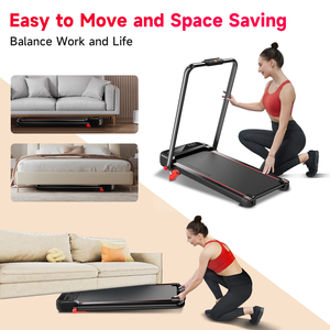 YPOO Incline Foldable <strong>Walking</strong> <strong>Pad</strong> with Handle Bar <strong>Walking</strong> <strong>Pad</strong> Foldable Wireless Folding Treadmill 2 in 1 with Remote Control - Product Image 2