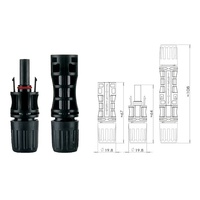 Connecteur de panneau solaire LumenAstra MC en gros 1000V pour prise PV étanche IP67 Câble DC 6mm 4mm Mâle/Femelle Cuivre 10A