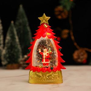 New LED Plastic Inject Water Christmas <b>Tree</b> <b>Lights</b> Snowman Gift Decorations Snowflake Music Box <b>Light</b> up - Product Image 5