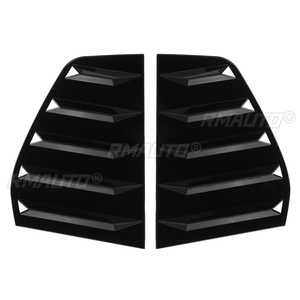 ฝาครอบบานเกล็ดหน้าต่างด้านข้างรถยนต์ 2 ชิ้น สำหรับรถยนต์ VW Volkswagen Golf 6 MK6 GTI R ปี 2010-2014 สำหรับกระจกหน้าต่างด้านหลัง - Product Image 2