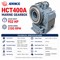 Prix d'usine – Boîte de vitesses marine Advance FADA HCT400A pour moteur de bateau de pêche – Certification CCS
