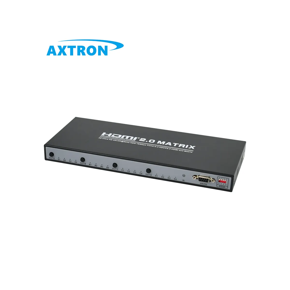 4K Hdmi Matrix Uhd 4 In 4 Uit 3d Video Wall Controller Ir Rs232 Hdmi Matrix Splitter Schakelaar