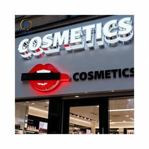 Ngoài trời trong nhà kim cương Backlit signage công ty Logo Acrylic kim loại 3D thư kênh LED chiếu sáng dấu hiệu cho tiệm hớt tóc cửa hàng - Product Image 4