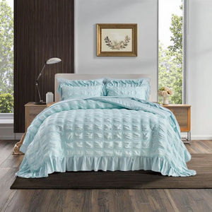 Vendita calda Seersucker copripiumino di lusso e federe cuscino copripiumino in poliestere copripiumino letto <span class=keywords><strong>matrimoniale</strong></span> Set <span class=keywords><strong>per</strong></span> il commercio all'ingrosso personalizzato - Product Image 1