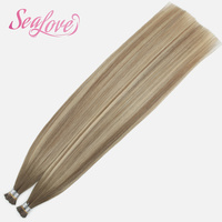 Extensions de cheveux Remy I-Tip, cuticules alignées, pré-collées, double trame, vente en gros, extensions de cheveux humains européens I-Tip