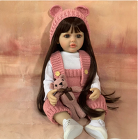 Muñeca Bebé Reborn Realista con Rostro Regordete, Cuerpo de Vinilo y Goma Suave, Muñeca de Juguete, Linda Muñeca de Simulación para Niños, Regalo de Colección