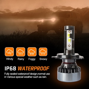 Auto LED koplamp lamp 50W 5000LM 6000K grootlicht dimlicht H1 <span class=keywords><strong>H4</strong></span> H7 H11 H13 autolamp - Product Image 5