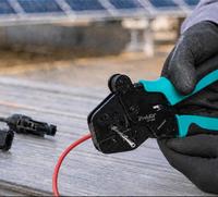 Kit d'outils de sertissage pour panneaux solaires PRO'SKIT Pro pour les professionnels travaillant sur les toits, les fermes solaires et autres sites d'installation photovoltaïque