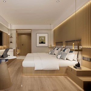 Muebles de Dormitorio Modernos de Madera Maciza para Hotel Cinco Estrellas, Estilo Panel, Personalizados Directamente de Fábrica para Sala de Estar y Dormitorio - Product Image 6