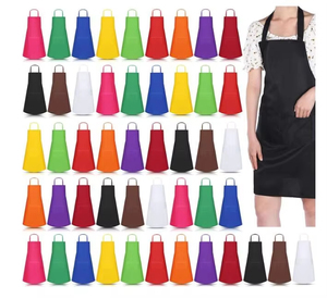 Khách Sạn Nhà Hàng Đồng Phục Nửa Eo Tạp dề Khaki Màu Xanh Lá Cây Màu Xanh Làm Việc Tạp dề Biểu Tượng Tùy Chỉnh Bồi Bàn Đồng Phục Tạp dề Với Hai Túi - Product Image 5