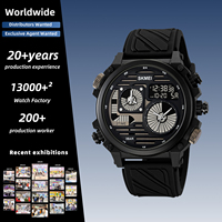 Jam Tangan Digital SKMEI 2202 Pria Layar Ganda Tahan Air 50M Pesan Grosir Multi-warna untuk Olahraga Luar Ruangan dan Hadiah