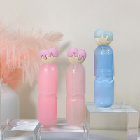 Conception populaire mignon dessin animé coeur crème glacée vide Unique liquide rouge à lèvres conteneur Mini baume à lèvres Tube cosmétiques emballage