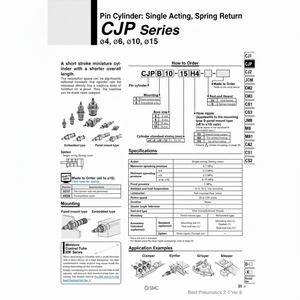 หมุดกระบอกนิวเมติกส์ CJPB15-5H4-B - Product Image 1