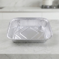Barquette jetable en aluminium pour repas standard en avion, article 403, 1100 ml, résistante à la chaleur, pour plats pré-cuits en vol