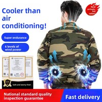 Vêtements de travail climatisés en polyester anti-humidité à ventilation forcée pour hommes et femmes, protection du travail, rafraîchissement estival, construction