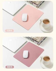 <b>Mousepad</b> Pink Black Personalizado Mouse Mat Waterproof Wholesale White Custom logo Print Large Pu Leather Mouse Pads - Product Image 6