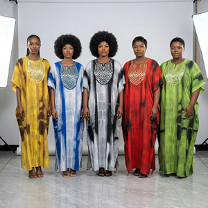 <span class=keywords><strong>Robe</strong></span> BOUBOU à imprimé ethnique et franges, col en V, style décontracté, nouvelle collection été 2026, vente directe d'usine, prix de gros - Product Image 6