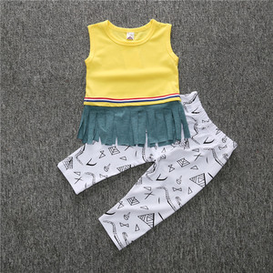 Conjunto de Ropa Bohemia para Niñas, Camiseta sin Mangas y Pantalones, Tienda en Línea - Product Image 4