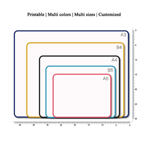 Tableau blanc magnétique portable miniature de taille personnalisée A4/A3, cadre en plastique, tableau effaçable à sec unilatéral pour enfants - Product Image 2
