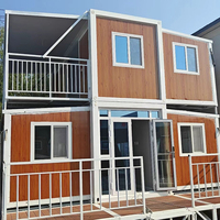 Maison conteneur moderne de luxe préfabriquée sur mesure de 40 pieds, grande et extensible, avec chambre, salle de bain et cuisine