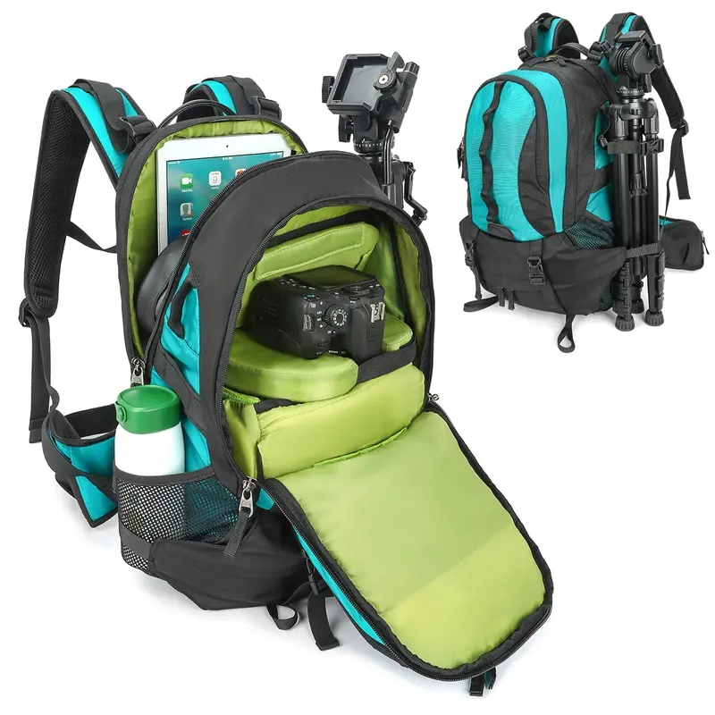 Mochila extra grande à prova d'água para câmera DSLR SLR, mochila para fotografia, caminhadas ao ar livre, trekking, laptop, mochila de viagem