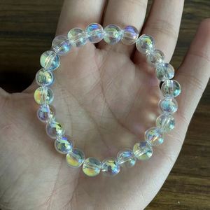Factory Wholesale Glass <b>Beaded</b> <b>Bracelet</b> for Women Fluorite Gray Moonlight Crystal Beads <b>Bracelet</b> - Product Image 6