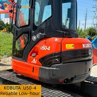 Mini-excavatrice Kubota U50-4 d'occasion, 5 tonnes, Japon, petite pelle sur chenilles d'occasion avec EPA CE, en bon état de fonctionnement, à vendre
