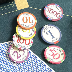 SUCCESSOR Lujo 14g Fichas de póquer de arcilla Cristal duradero Diseño ecológico Certificado ISO9001 Logotipo personalizado para <span class=keywords><strong>Casino</strong></span> de entretenimiento - Product Image 3