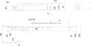 Actuador Lineal DC JS35DJ 12V/24V, Varilla de Empuje Eléctrica Telescópica para <span class=keywords><strong>Camas</strong></span> de Hospital, Rehabilitación y Equipos de Enfermería - Product Image 6