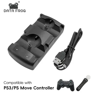 DATA FROG Estación de carga <span class=keywords><strong>USB</strong></span> dual Soporte vertical de carga rápida para controladores de juegos <span class=keywords><strong>PS3</strong></span> Accesorios de movimiento específicos - Product Image 6