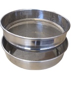 Tamis de test perforé pour le classement des grains de café, maille perforée de 1 mm à 5 mm pour l'utilisation en laboratoire d'analyse des sols