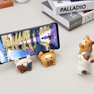 Accessoires de mode pour la maison et le bureau, support de <span class=keywords><strong>téléphone</strong></span> en forme de chat, cadeaux en résine animale pour les amoureux des chats - Product Image 2