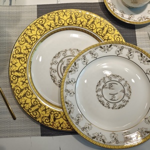 Ensemble de vaisselle de style européen en porcelaine fine, 4 pièces, assiettes et tasses, vente en gros - Product Image 5