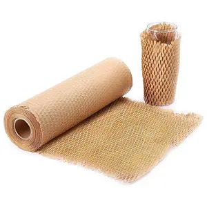 Biodegradable Filling Material Package Cushion Eco Filler Paper Packaging Folding Foldable Kraft Paper honeycomb wrap paper