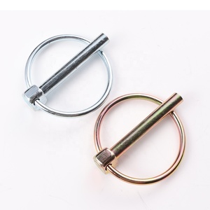 Wxsyn 6 מ "מ 8 מ מ מ פלדה מגולוון הצמד גיץ סיכה בטיחות מנעול o צורה חוט מנעול עגול סיכה - Product Image 2