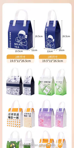 Sac d'emballage alimentaire isotherme en non-tissé biodégradable et résistant avec poignées pour la livraison de repas en restaurant - Product Image 4