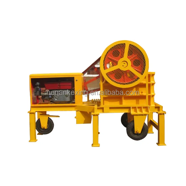 High Capacity Equipment Mobile Jaw Crusher Portable River Stone Gold Ore Crusher Diesel or Motor Version