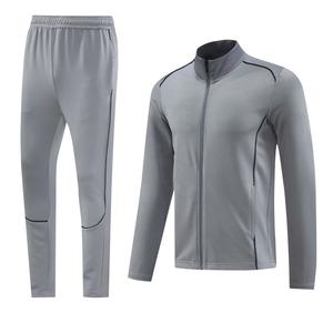 25-26 yüksek kalite uzun çekme yuvarlak boyun spor toptan en hızlı kurutma nefes spor ile pantolon seti - Product Image 1