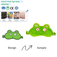 Masques de sommeil en peluche pour marques de détail, fabrication de jouets en peluche personnalisés, masques pour les yeux personnalisés en peluche