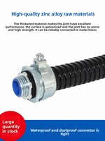 Connecteur de mise à la terre externe avec boîtier en alliage d'aluminium et contact mâle