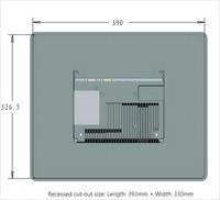 Panel PC Industrial Integrado Sin Ventilador de 17 Pulgadas, Resistente al Agua y al Polvo IP65, Compatible con Win7, Win10, Win11 y Linux, Amplio Rango de Temperatura de Funcionamiento