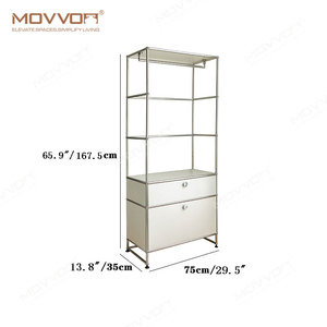 Portable Metal Wardrobe <strong>Closet</strong> Clothes Bedroom Wardrobe Steel Frame Luxury <strong>Closet</strong> Design - Product Image 6