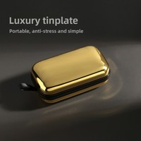 Étui à lunettes rectangulaire en fer blanc de luxe E88 EL5024 - Accessoire de lunettes haut de gamme, robuste et durable