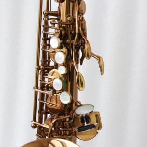 Venta caliente FOCUS Coffee Gold Plate Saxofón alto Buena calidad Eb Saxofón alto Instrumento profesional - Product Image 3