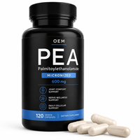Capsules de Palmitoyl Éthanolamide (PEA) Micronisé Premium avec Curcuma, Boswellia et Poivre Noir – Complément Bien-être – Vente en Gros OEM