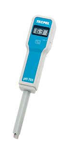 เครื่องวัดค่า pH แบบพกพา TECPEL PH-703 ความละเอียดสูง 0.01 สำหรับทดสอบน้ำ - Product Image 2